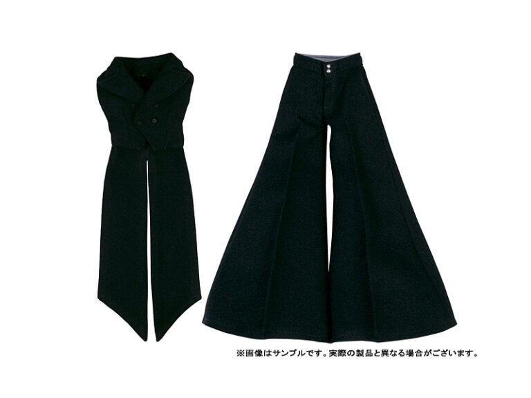 メンズロングジレset ブラック