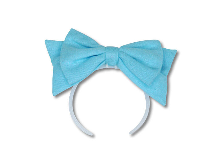 リボンカチューシャ ブルー