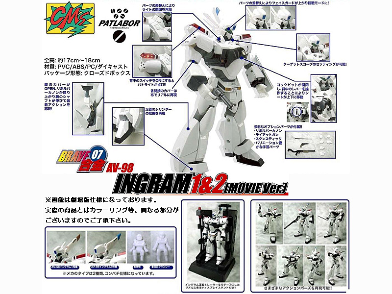 BRAVE合金 イングラム 1号機＆2号機 劇場版