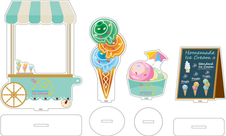 ねんどろいどもあ アクリルでこスタンド アイスクリームパーラー