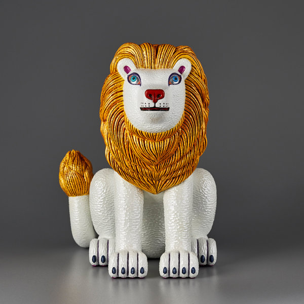 三沢厚彦 ANIMALS ライオン ゴールド ソフトビニール完成品